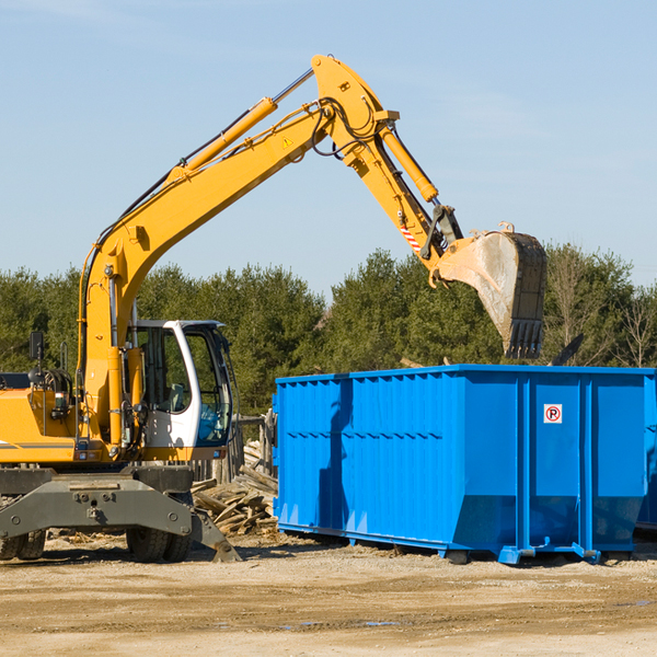 can i choose the location where the residential dumpster will be placed in Granada Hills